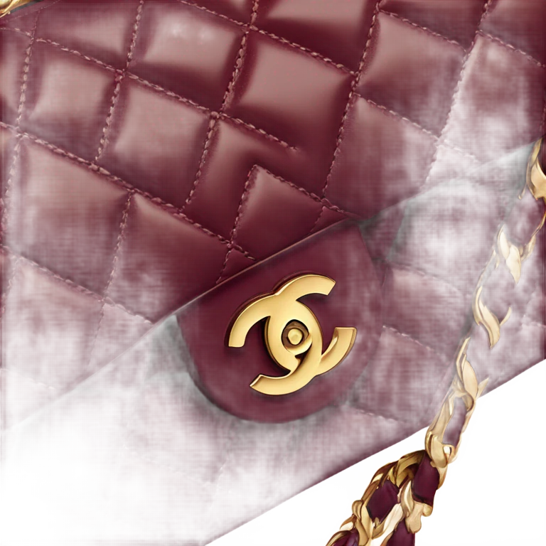Chanel burgundy bag emoji