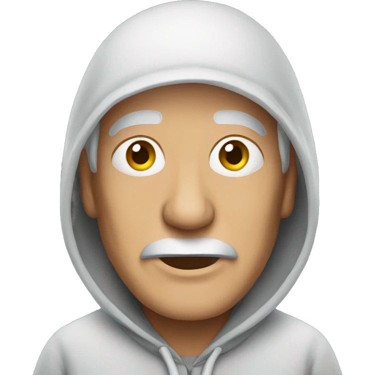 Old person with hoodie  emoji