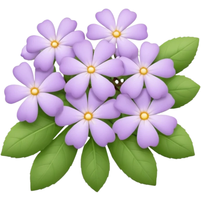 Pastel lilac flowers emoji