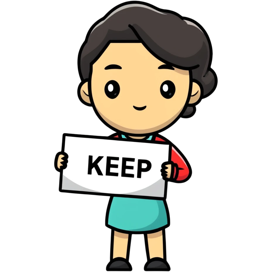 Female Slot Sleuth with a keep sign emoji