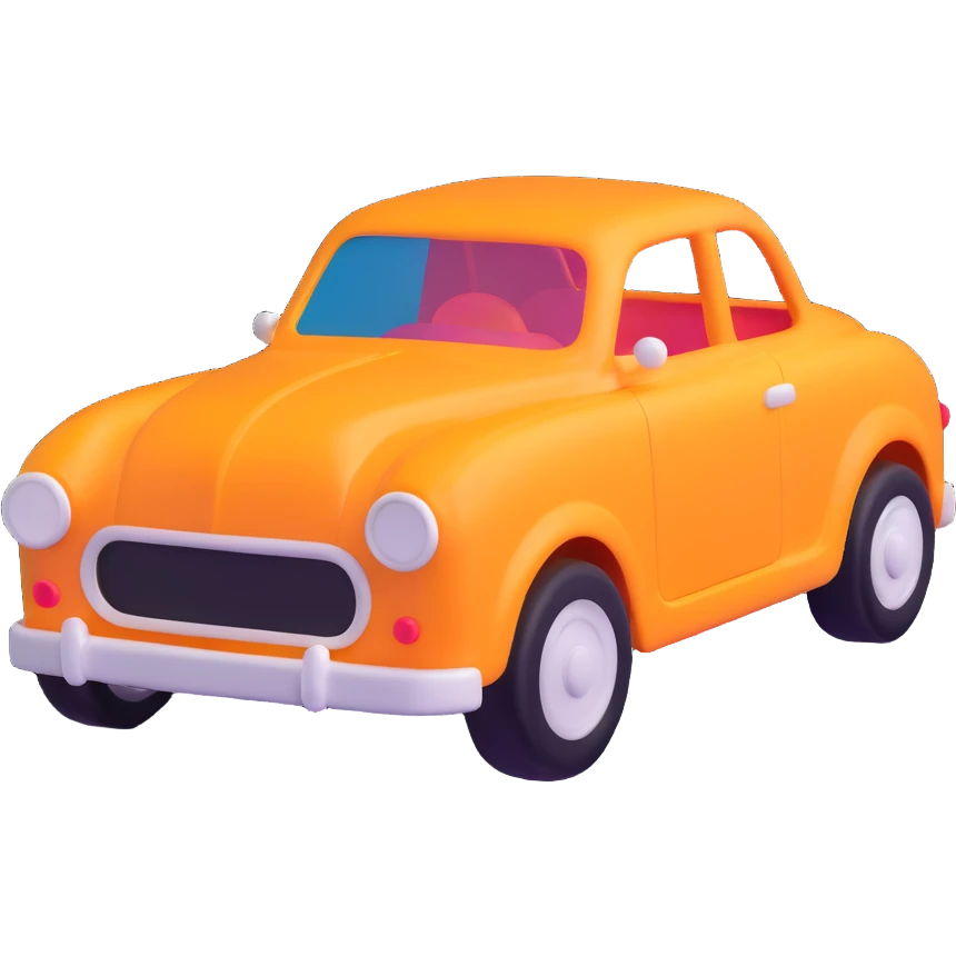 toy car for children, bright colors emoji