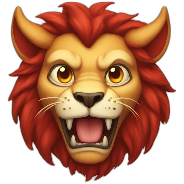 devil lion emoji