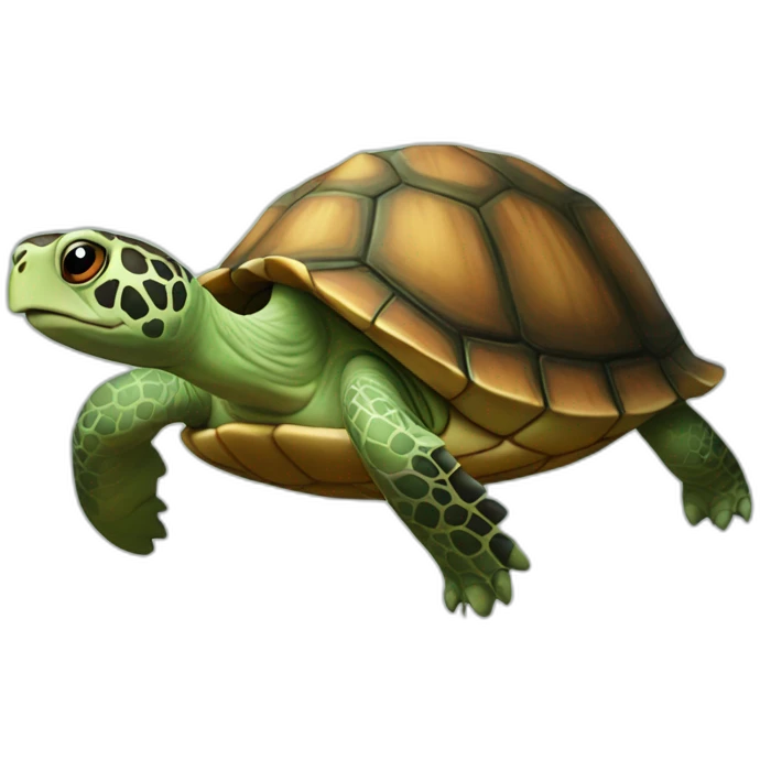 Une tortue magique emoji