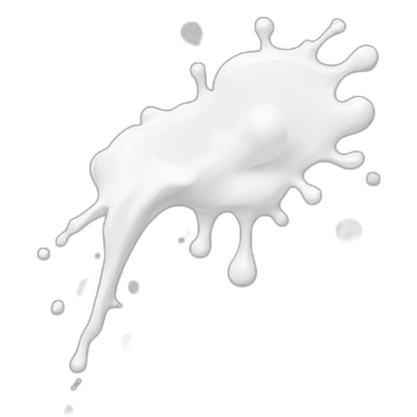 white paint splash emoji