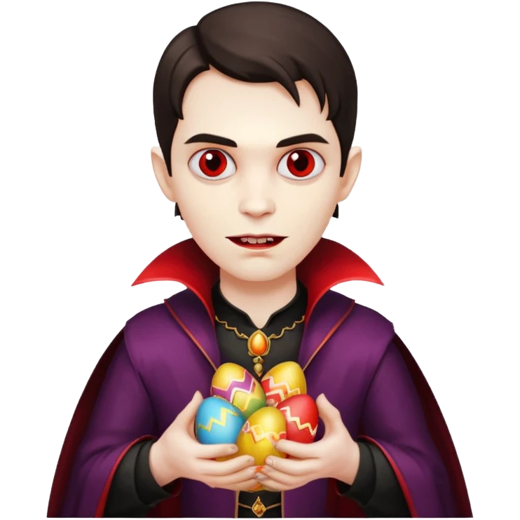 vampire with easter eggs emoji