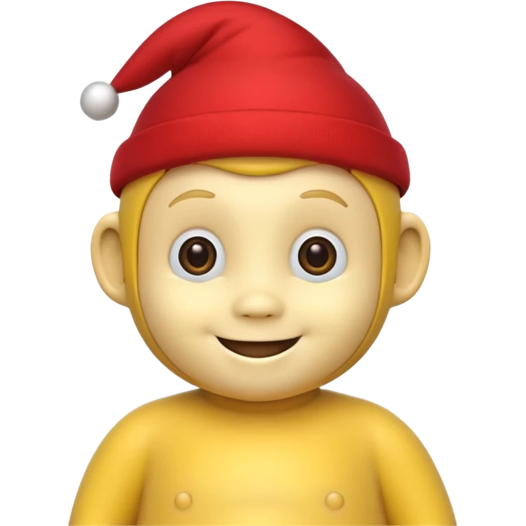 Sarı Teletabi kırmızıyı domaltan emoji