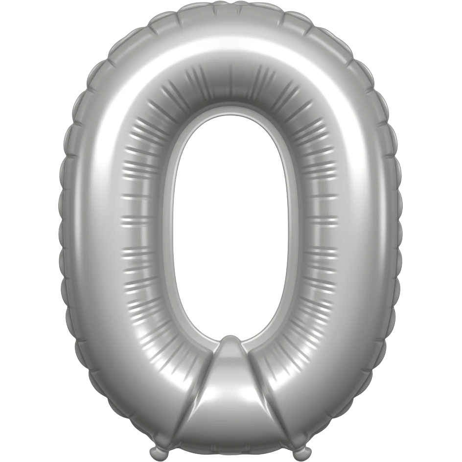 E harfi şeklinde balon gri emoji