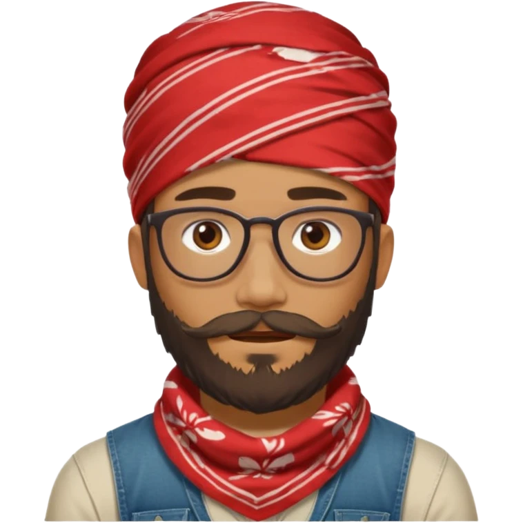bandana hipster emoji