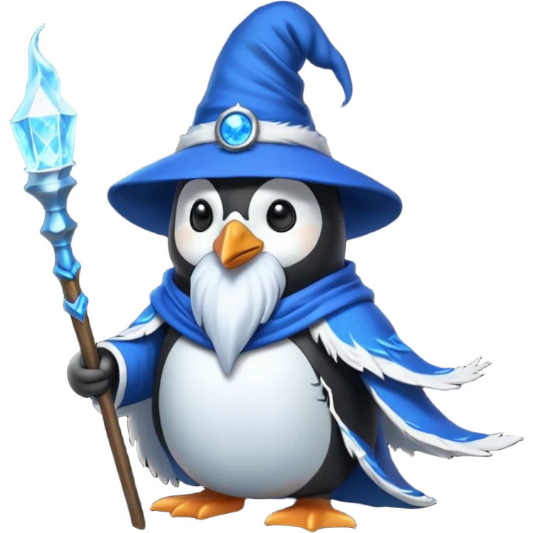 Penguin Wizard emoji