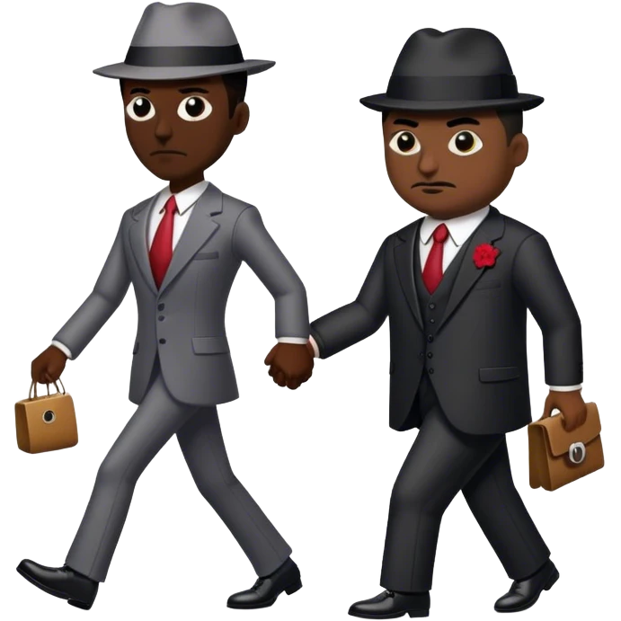 Mafia Boss walking Puppe emoji