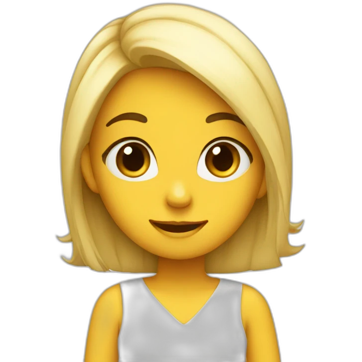 sassy girl saying bye emoji