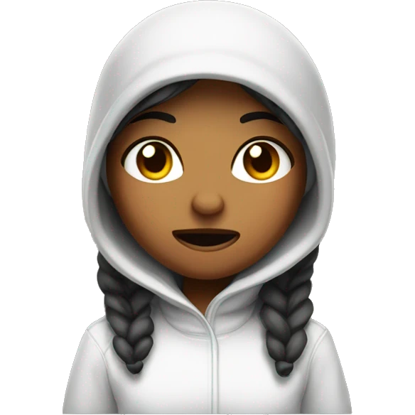 Hangry girl in toque emoji