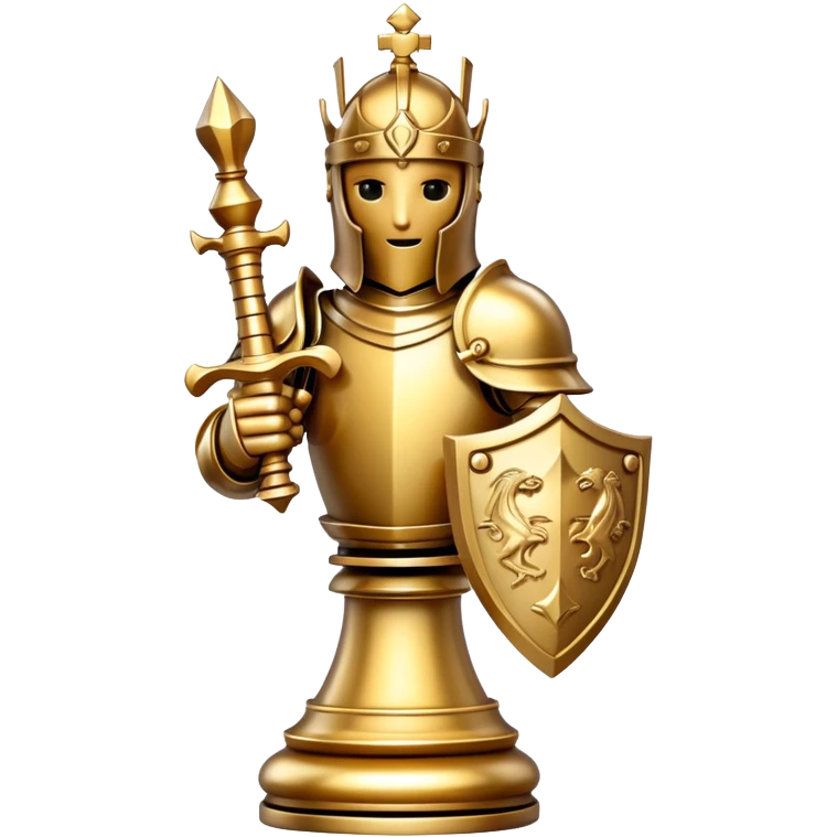golden knight chess piece emoji