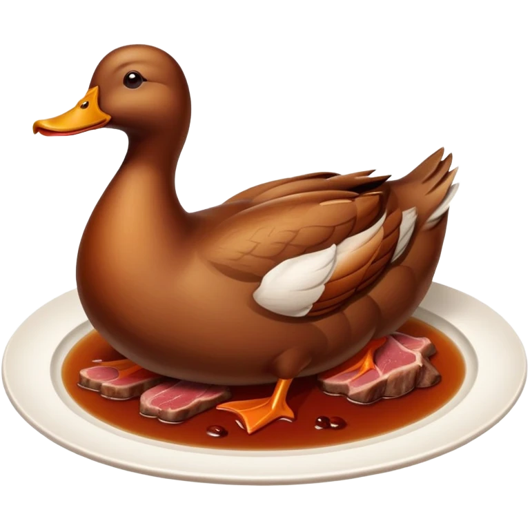 Whole duck meat emoji