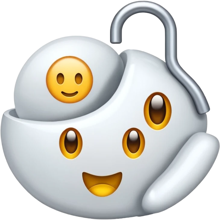 Faça um emoji de um laço branco de iphone emoji