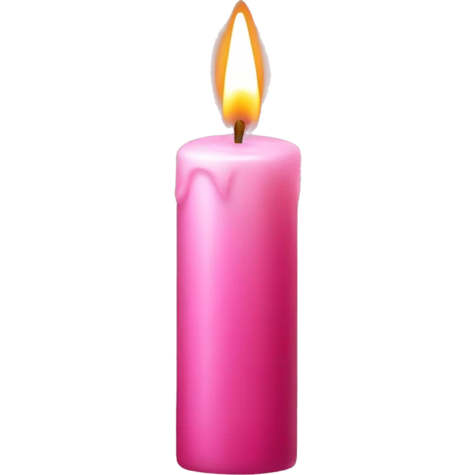 pink candle emoji