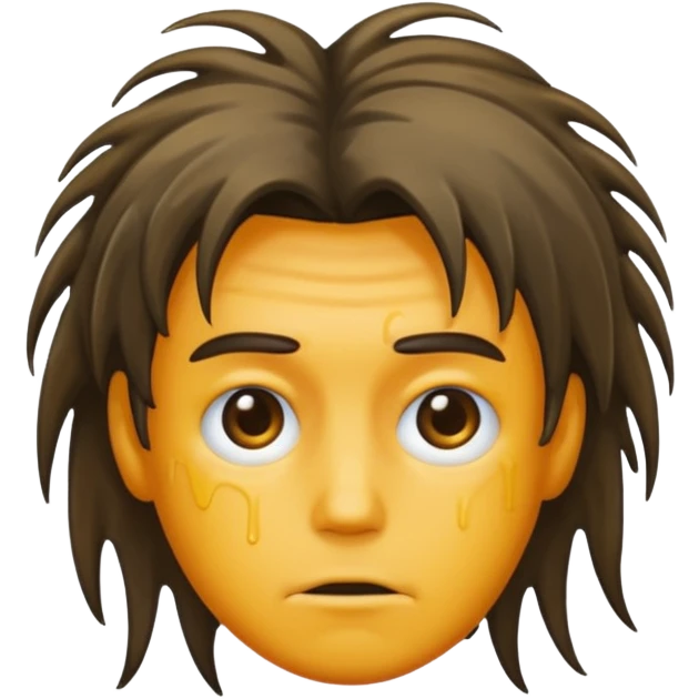 greasy hair emoji
