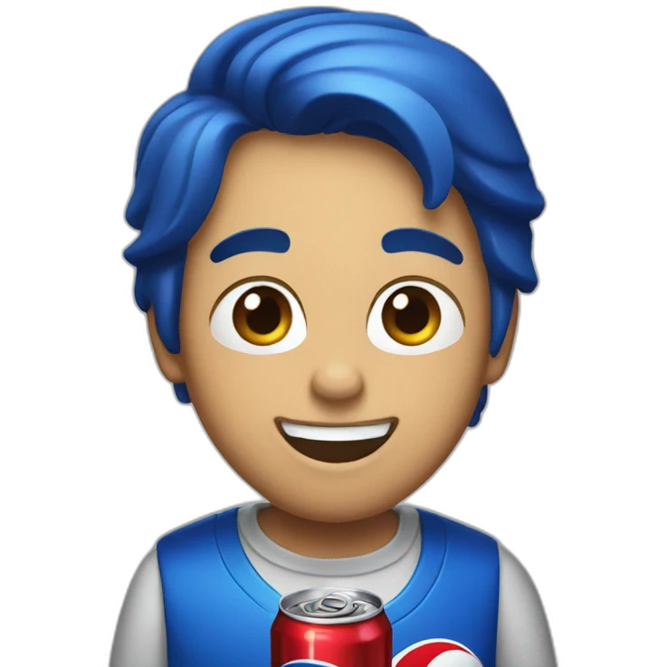 drinking pepsi emoji