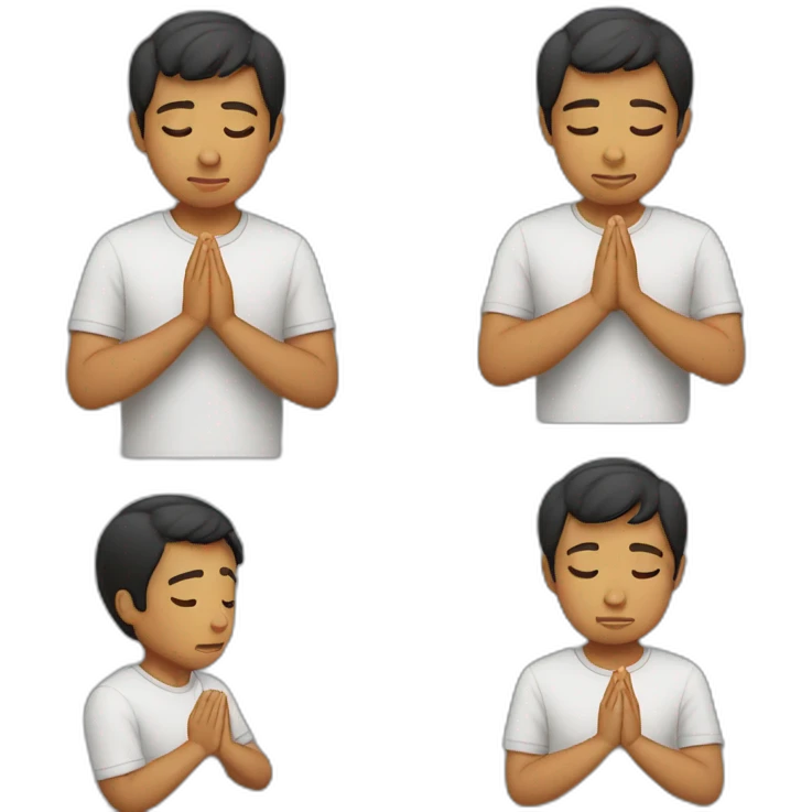 young latino praying emoji
