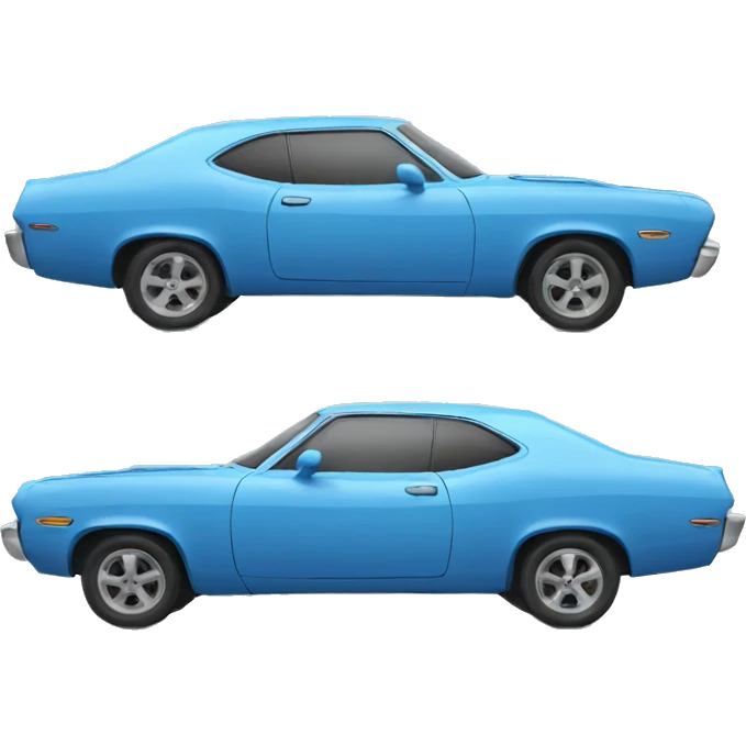 Car blue emoji