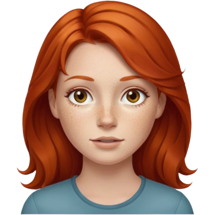 Reina pelirroja emoji