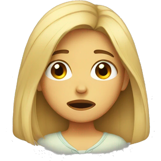Girl crying  emoji