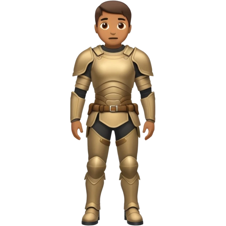 man wearing bullet proof, full body emoji