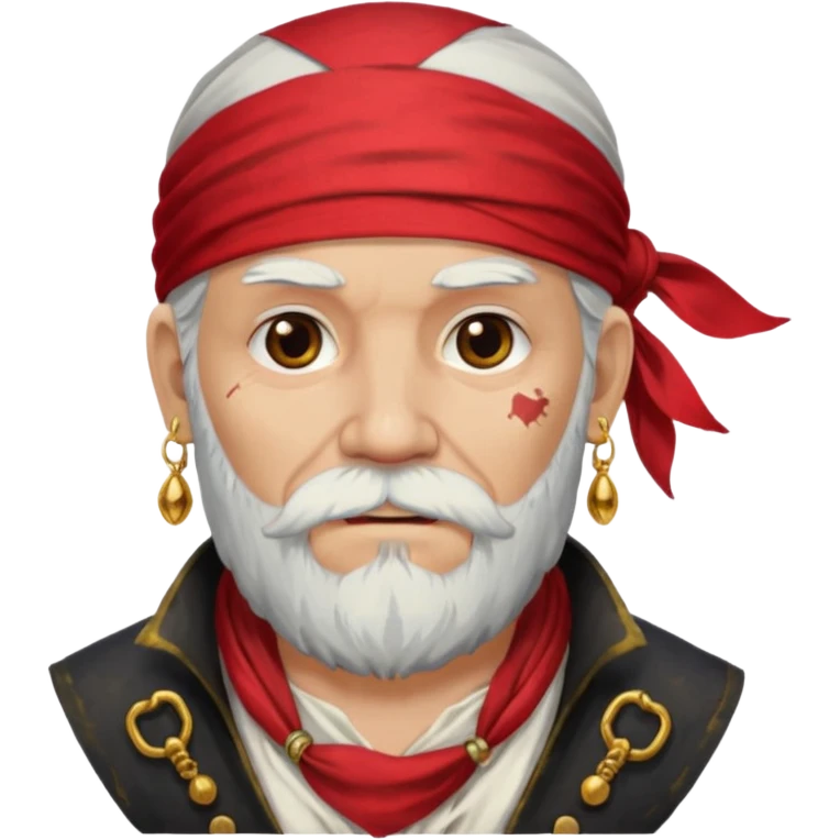 Pirate with white beard emoji