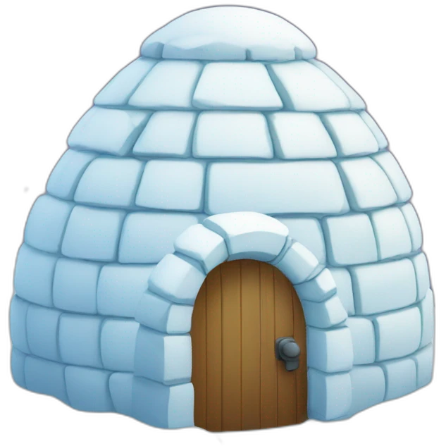 igloo with thank you sign on top emoji