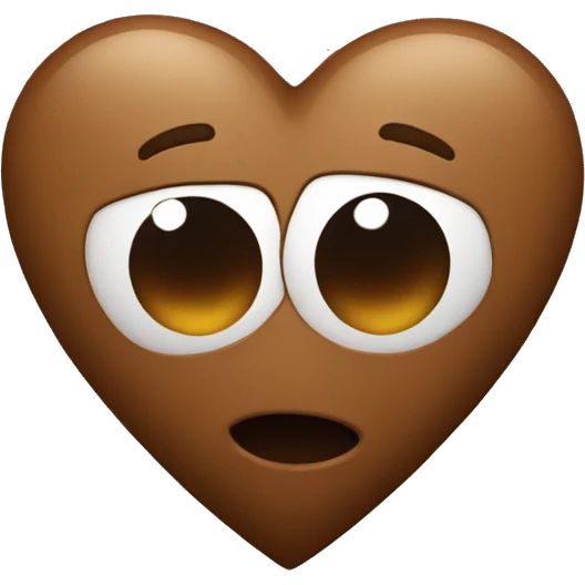 Brown heart emoji