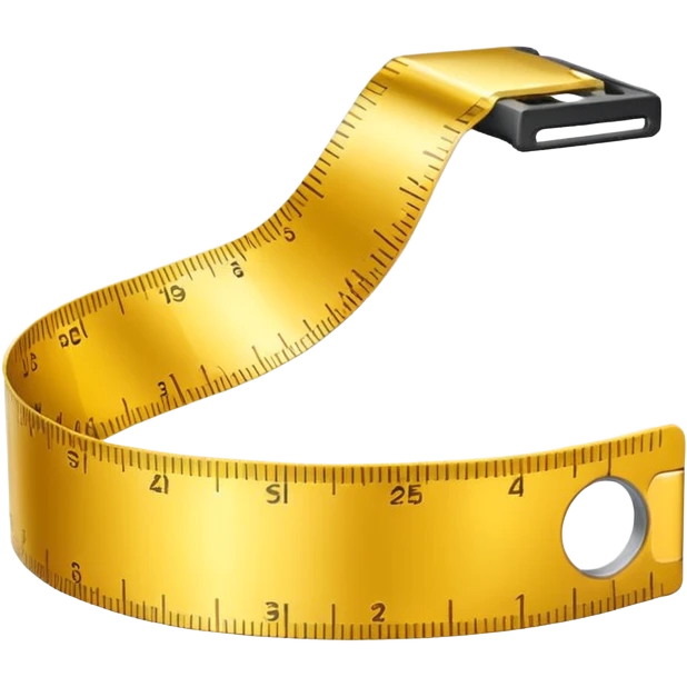 In Measure tape in gold  emoji