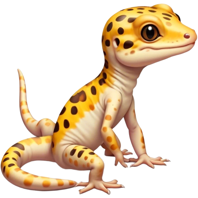 Cute leopard gecko  emoji