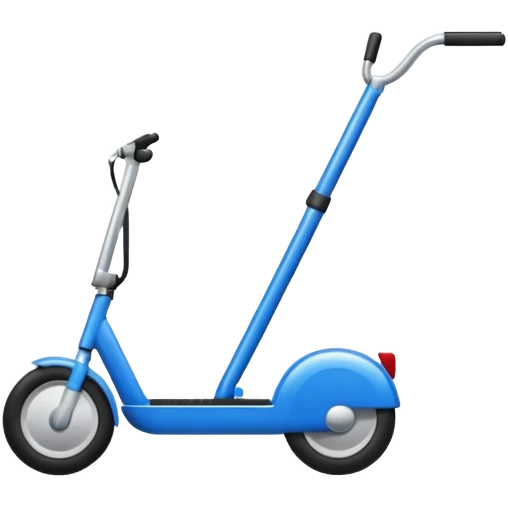 Самокат синий сумасшедший emoji