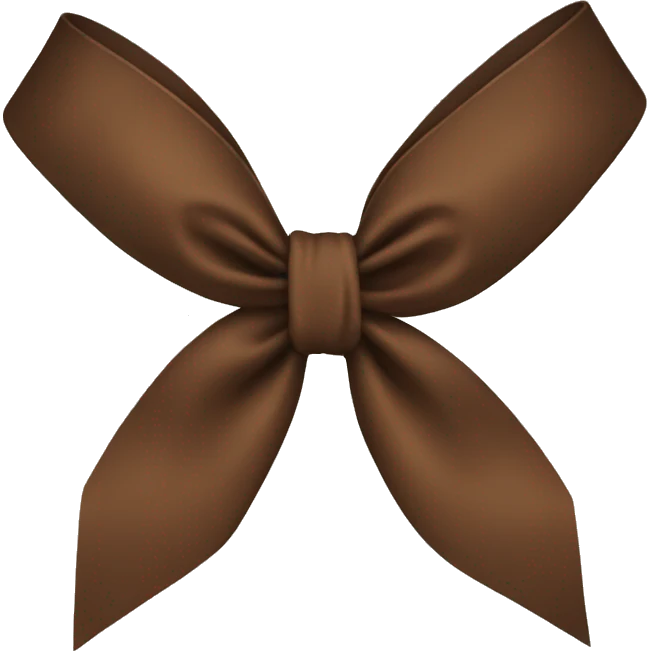 brown bow emoji