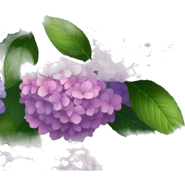 hydrangeas  emoji