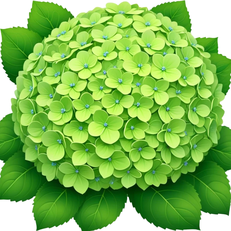 Green hydrangeas emoji