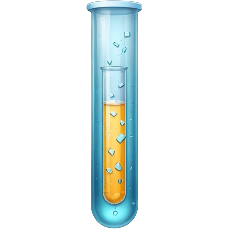 cracks on the  Test Tube emoji