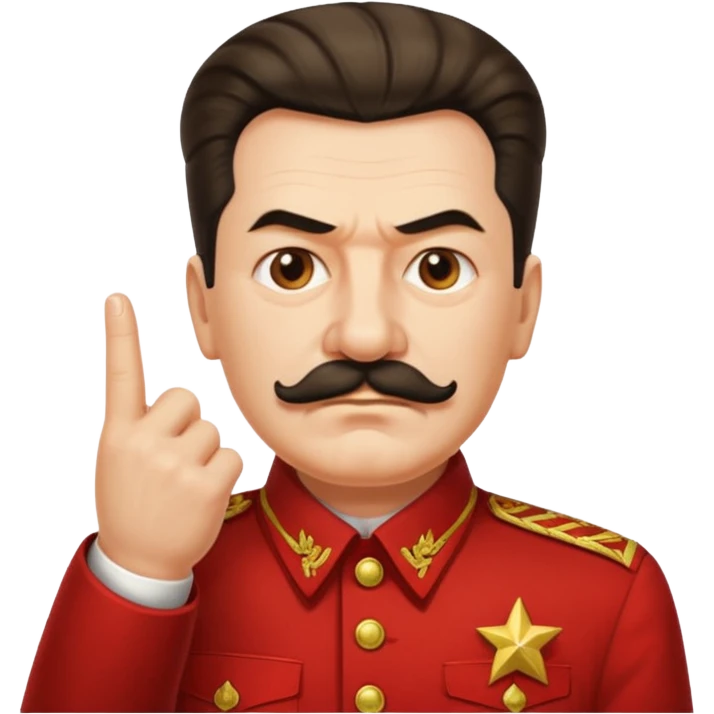 스탈린이 가운데 손가락를 날림 emoji