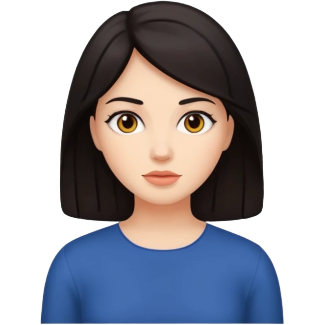 woman with dark hair emoji