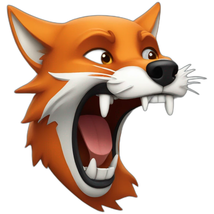 fox-scream emoji