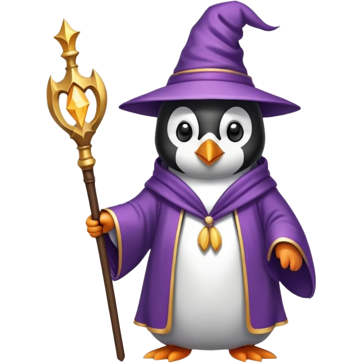 penguin wizard emoji