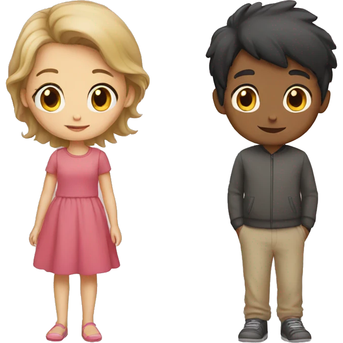 Girl and boy emoji