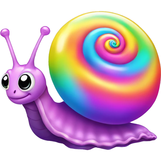 Lisa frank little snail  emoji