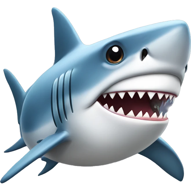 shark with hat emoji