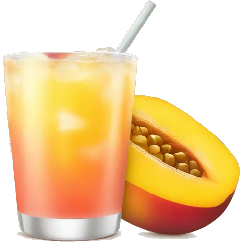 mango sunrise drink emoji