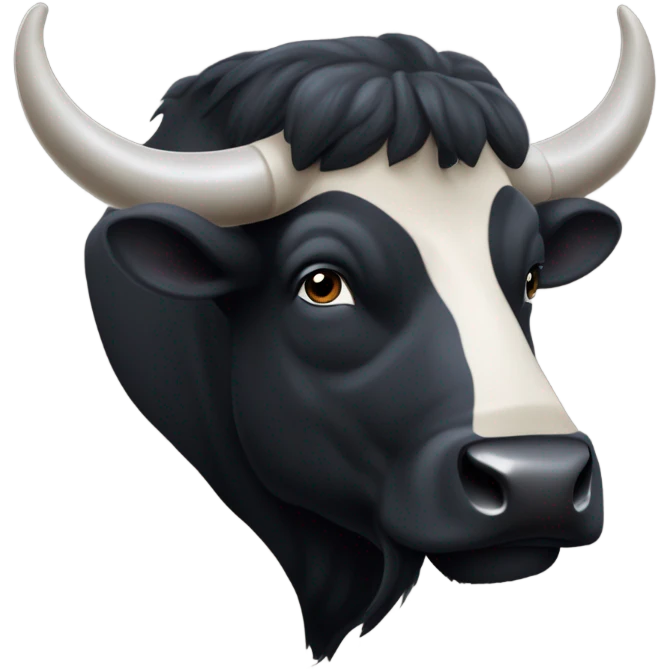 Gros taureau noir  emoji