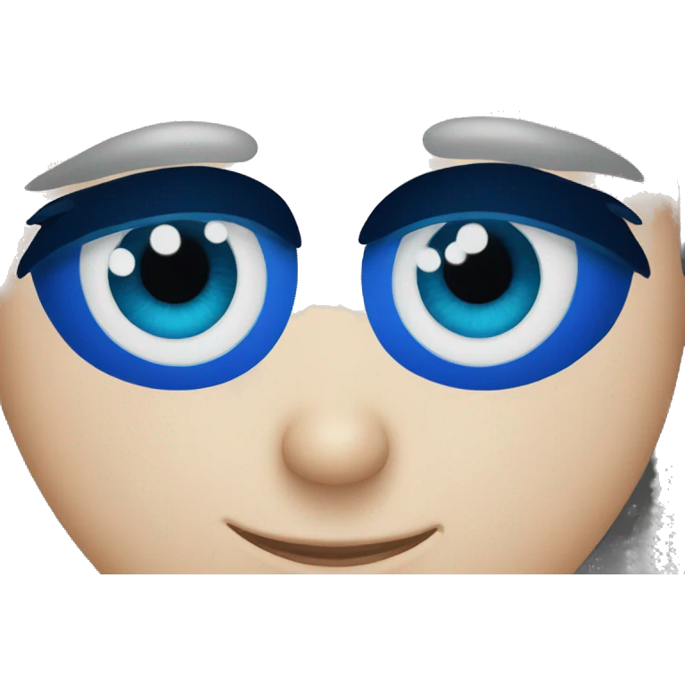 Ojos azules emoji