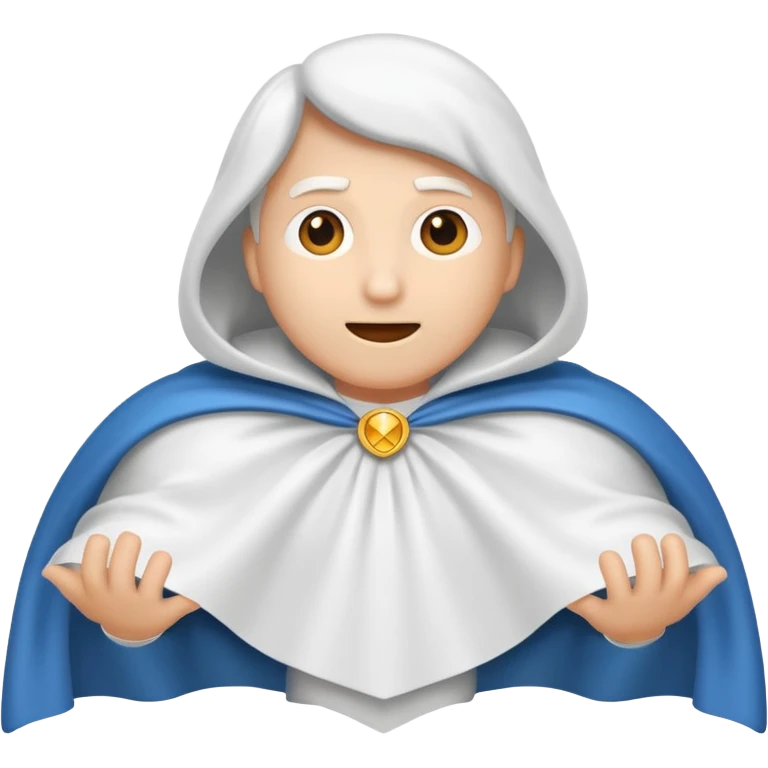 full white cape backview emoji