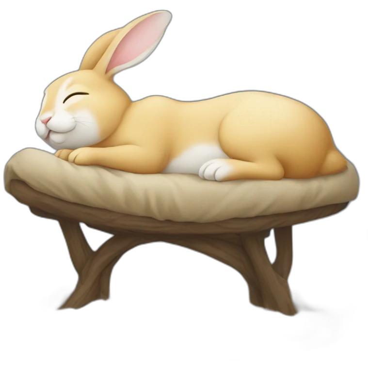 Sleeping-rabbit-fullbody emoji