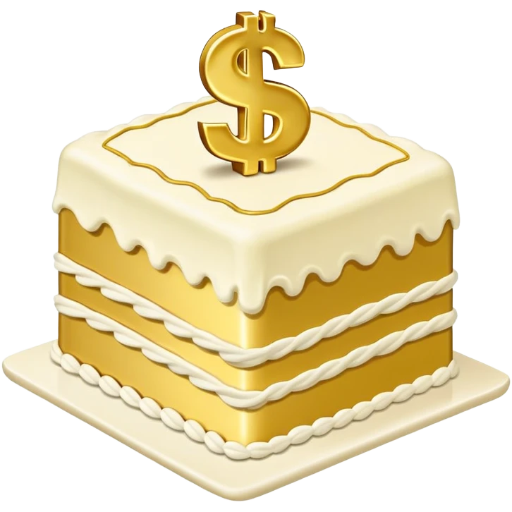 piece of Money cake emoji